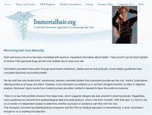 Tablet Screenshot of immortalhair.org